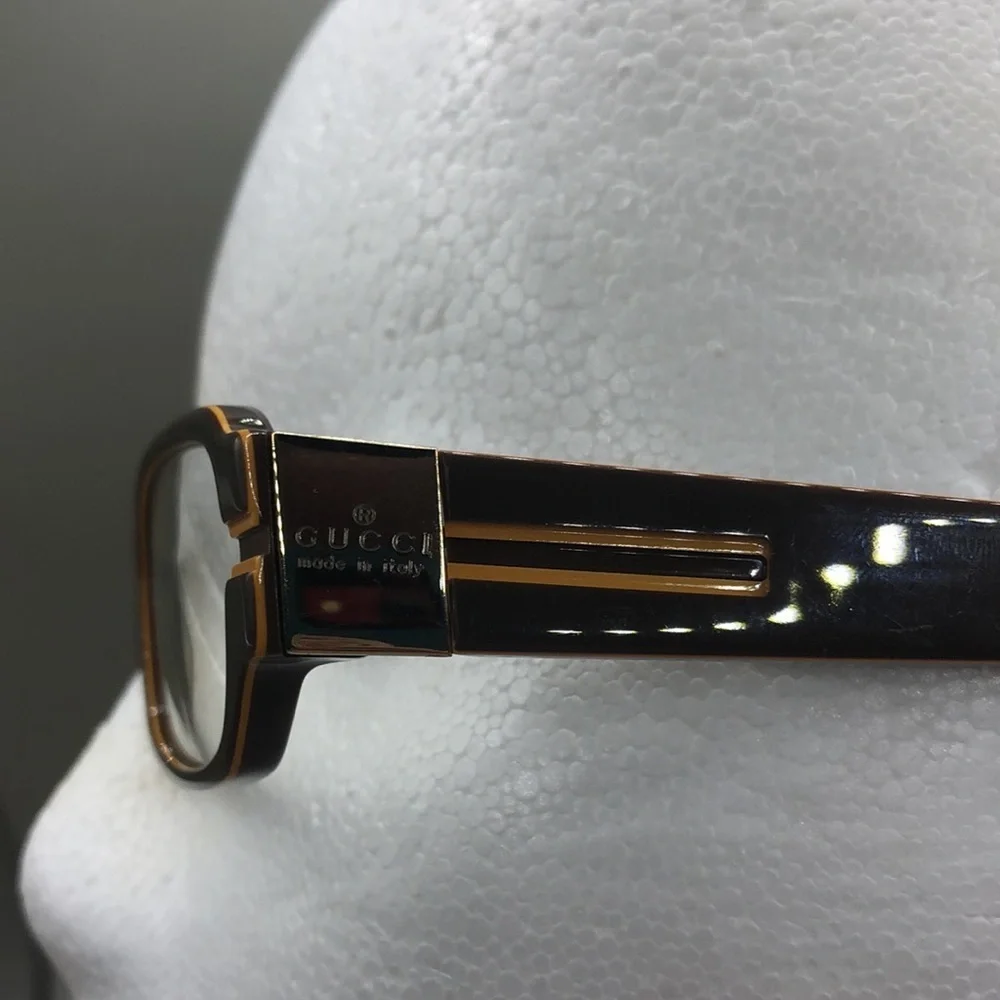 GUCCI 2916 Glasses in color GRN cocoa butter brown rectangular UNISEX, FLAWS